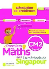 Broschiert Premiers en maths avec la méthode de Singapour, CM2, 10-11 ans : résolution de problèmes von Aude Blondet