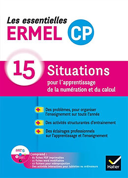 Broché Les essentielles Ermel CP : 15 situations pour l'apprentissage de la numération et du calcul de 