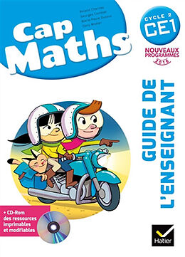 Broché Cap maths, CE1, cycle 2 : guide de l'enseignant : nouveaux programmes 2016 de 