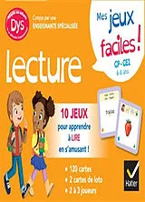 Broschiert Lecture, mes jeux faciles ! CP, CE1, 6-8 ans : 10 jeux pour apprendre à lire en s'amusant ! : adapté aux enfants dys ... von Evelyne Barge