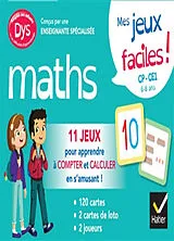 Broschiert Maths, mes jeux faciles ! CP, CE1, 6-8 ans : 11 jeux pour apprendre à compter et calculer en s'amusant ! : adapté aux... von Evelyne Barge