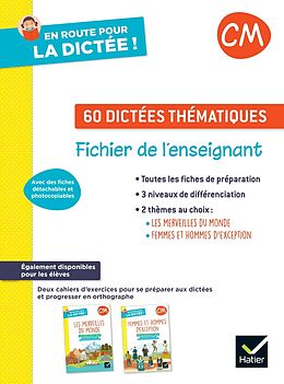 Broché 60 dictées thématiques, CM : fichier de l'enseignant de Laurence; Paul, Maxime Chust