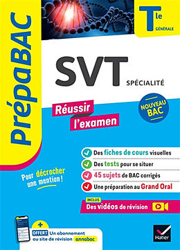 Broché SVT spécialité terminale générale : nouveau bac de 