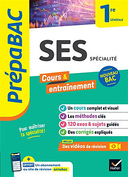 Broché SES spécialité 1re générale : nouveau bac de 