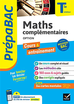 Broché Maths complémentaires option, terminale générale : nouveau bac de 