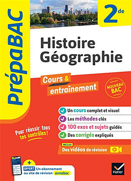 Broché Histoire géographie 2de : nouveau bac de 