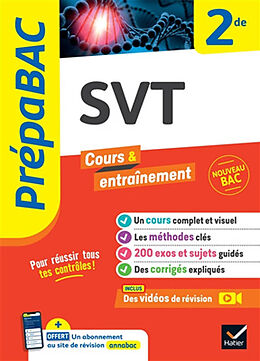 Broché SVT 2de : nouveau bac de 