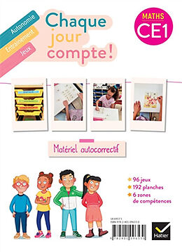 Broché Chaque jour compte ! Maths CE1 : matériel autocorrectif : autonomie, entraînement, jeux de Pauline; Rivière, Jennifer Negrel-Lion