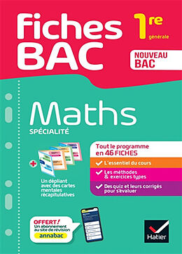 Broché Maths spécialité, 1re générale : nouveau bac de 