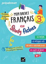 Broschiert Mon brevet français en Study fiches 3e : nouveau brevet von Sylvie Dauvin