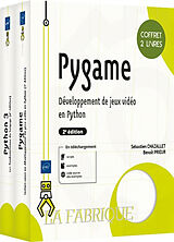 Broché Pygame : développement de jeux vidéo en Python : coffret 2 livres de Benoît; Chazallet, Sébastien Prieur