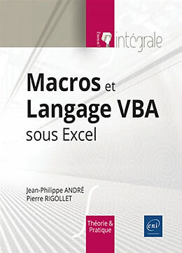 Broschiert Macros et langage VBA sous Excel : théorie et pratique von Jean-Philippe; Rigollet, Pierre-André André