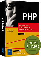 Broché PHP : acquérir les bases de la programmation et développer un site web : coffret 2 livres de Olivier; Rollet, Olivier Heurtel