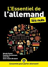 Broschiert L'essentiel de l'allemand pour les nuls von Wendy; Christensen, Paulina; Fox, Anne Foster