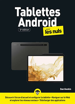 Broché Les tablettes Android pour les nuls de Dan Gookin