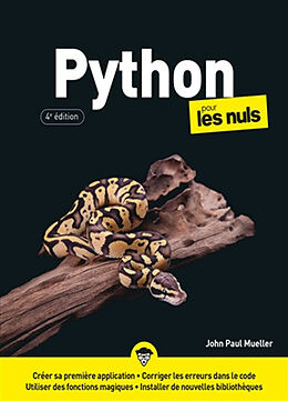 Broché Python pour les nuls de John Paul Mueller