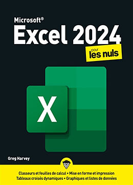 Broché Excel 2024 pour les nuls de Harvey Greg