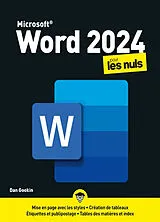 Broschiert Word 2024 pour les nuls von Dan Gookin