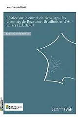 Broschiert Notice sur le comte de benauges, von Blad -j f
