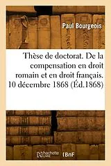 Broschiert These de doctorat. de la von Bourgeois-p