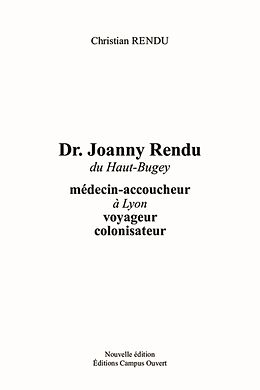 eBook (pdf) Dr Joanny Rendu du Haut-Buget de 