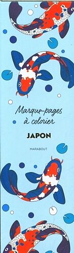 Article non livre Japon : marque-pages à colorier de 