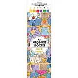 Taschenbuch Chats et compagnie : mes marque pages à colorier von 