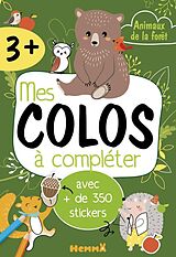 Broché Mes colos à compléter : animaux de la forêt : avec + de 350 stickers de 