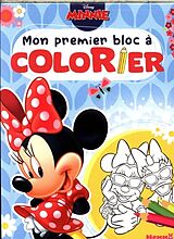 Broché Minnie : mon premier bloc à colorier de 