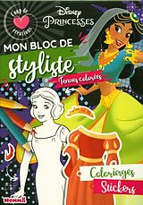 Broché Mon bloc de styliste : tenues colorées : coloriages stickers de 