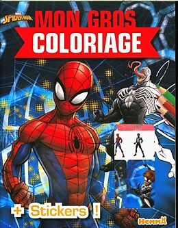 Broché Marvel Spider-Man : mon gros coloriage + stickers ! de 