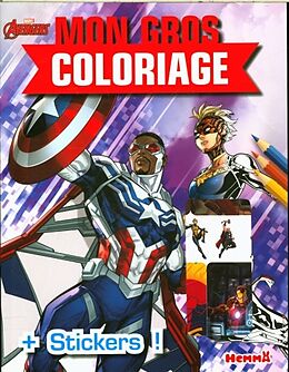 Broché Marvel Avengers : mon gros coloriage + stickers ! de 