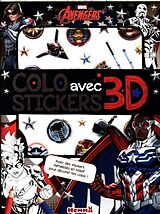 Broché Marvel Avengers : colo avec stickers 3D de 