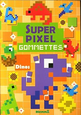 Broché Super pixel : gommettes de 