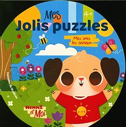 Couverture cartonnée Mes jolis puzzles : mes amis les animaux de Ahorine