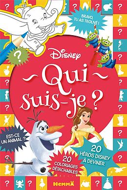 Broché Qui suis-je ? : 20 héros Disney à deviner : 20 coloriages détachables de 