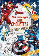 Broché Marvel Avengers : mes coloriages super chouettes : plie et joue ! de 