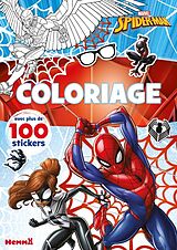 Broché Spider-Man : coloriage avec plus de 100 stickers de 