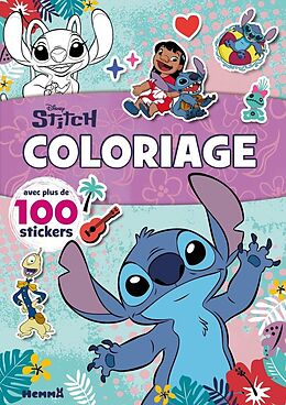 Article non livre Disney Stitch : coloriage avec plus de 100 stickers de 