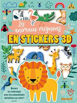 Broché Les animaux mignons en stickers 3D de 