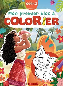 Broché Disney Vaiana 2 : mon premier bloc à colorier de 