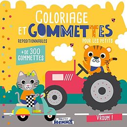 Broché Mon P'Tit Hemma - Coloriage et Gommettes Pour les Petits - Vroum ! de Carotte et Compagnie ; Collectif