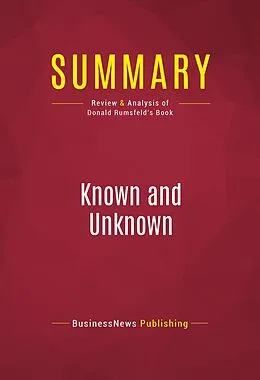 E-Book (epub) Summary: Known and Unknown von Businessnews Publishing