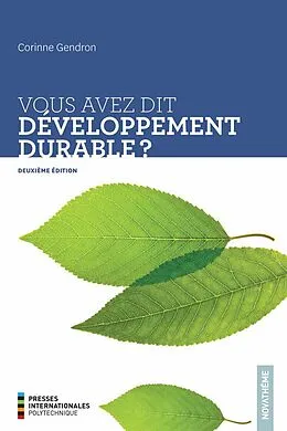 E-Book (epub) Vous avez dit développement durable? 2e édition von Gendron Corinne Gendron