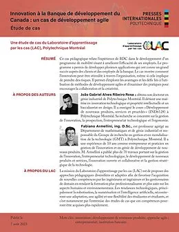 E-Book (pdf) Innovation a la Banque de developpement du Canada von Alves Ribeiro Rosa Joao Gabriel Alves Ribeiro Rosa, Armellini Fabiano Armellini