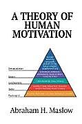 Couverture cartonnée A Theory of Human Motivation de Abraham H. Maslow