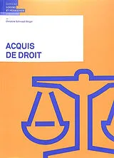 Broschiert Acquis de droit von Christine Schwaab Berger