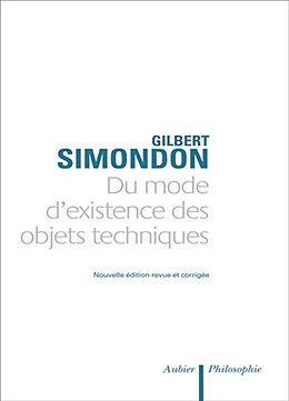 Broché Du mode d'existence des objets techniques de Gilbert Simondon