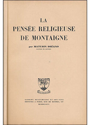 La Pensée religieuse de Montaigne