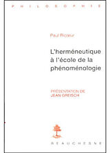 Broché Paul Ricoeur : l'herméneutique à l'école de la phénoménologie de Dastur Francoise